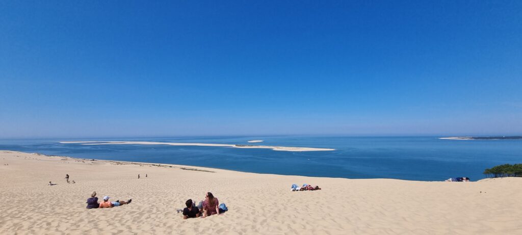 Vue panoramique depuis le sommet de la Dune du Pilat