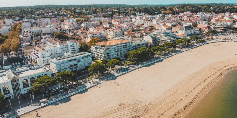 Vue aérienne de la plage Thiers