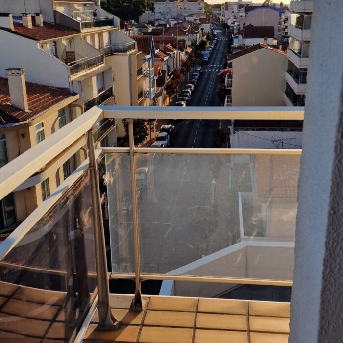 Vue ouest depuis le balcon de la cuisine de la location saisonnière Les Cinq Balcons d'Arcachon