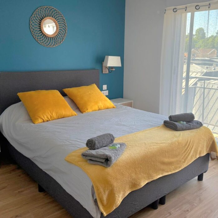 Chambre océane de la location saisonnière Les Cinq Balcons d'Arcachon