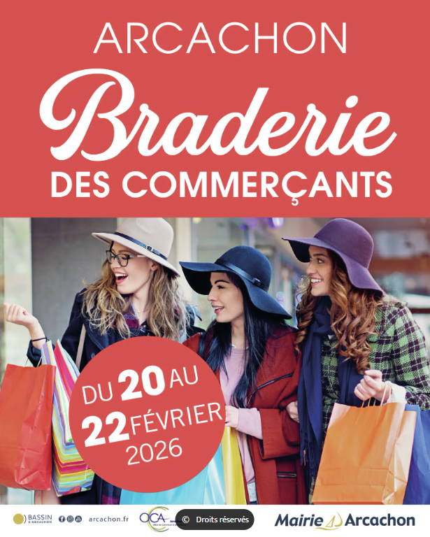 Braderie des commerçants à Arcachon - un événement 2026 à ne pas manquer!