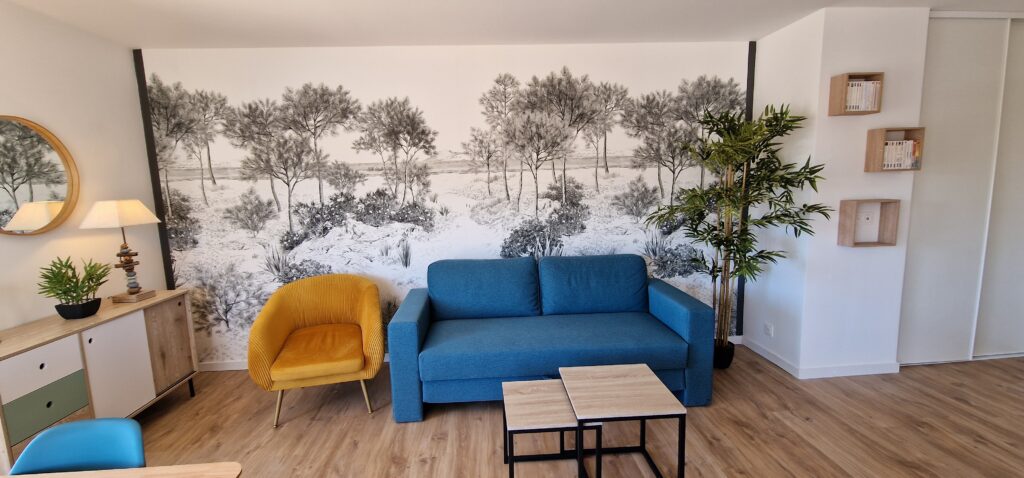 Une photo du séjour dans la location saisonnière Les Cinq Balcons d'Arcachon