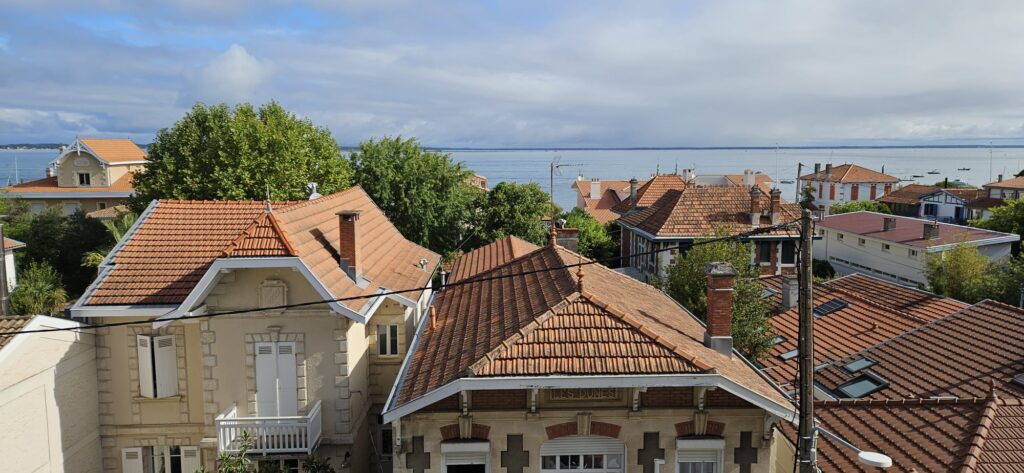 Vue panoramique depuis la location saisonnière Les Cinq Balcons d'Arcachon - Antarès