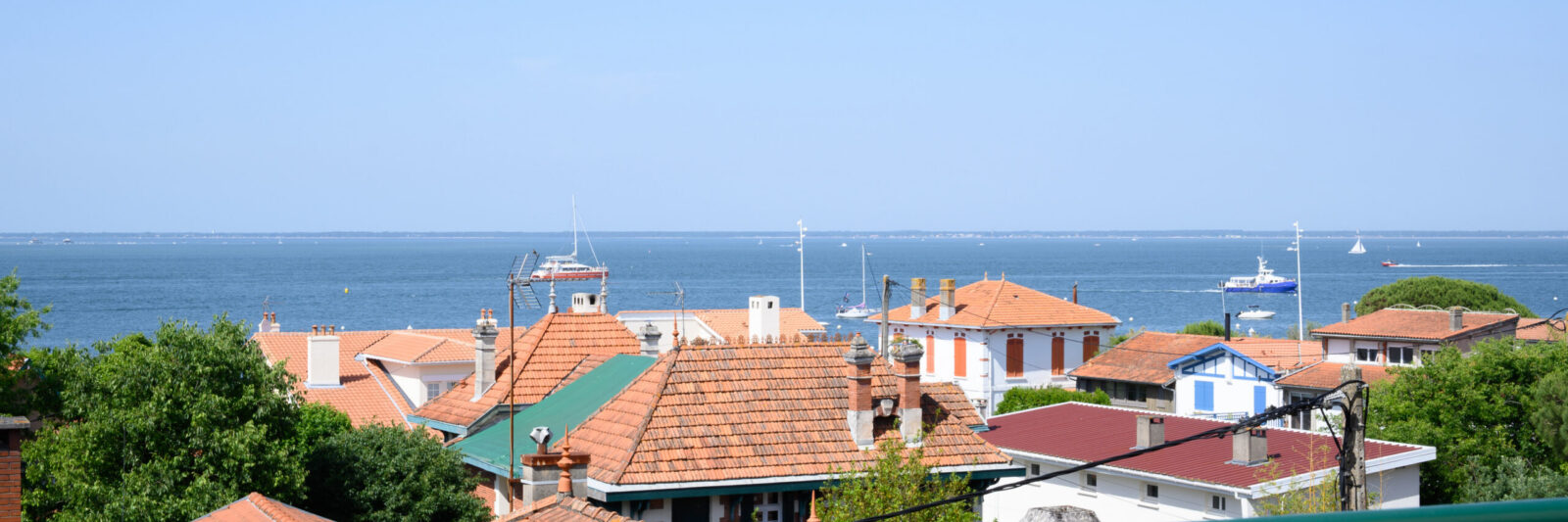 Vue sur le Bassin d'Arcachon depuis la terrasse nord d'Antarès