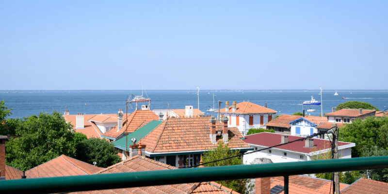Vue sur le Bassin d'Arcachon depuis la terrasse nord d'Antarès